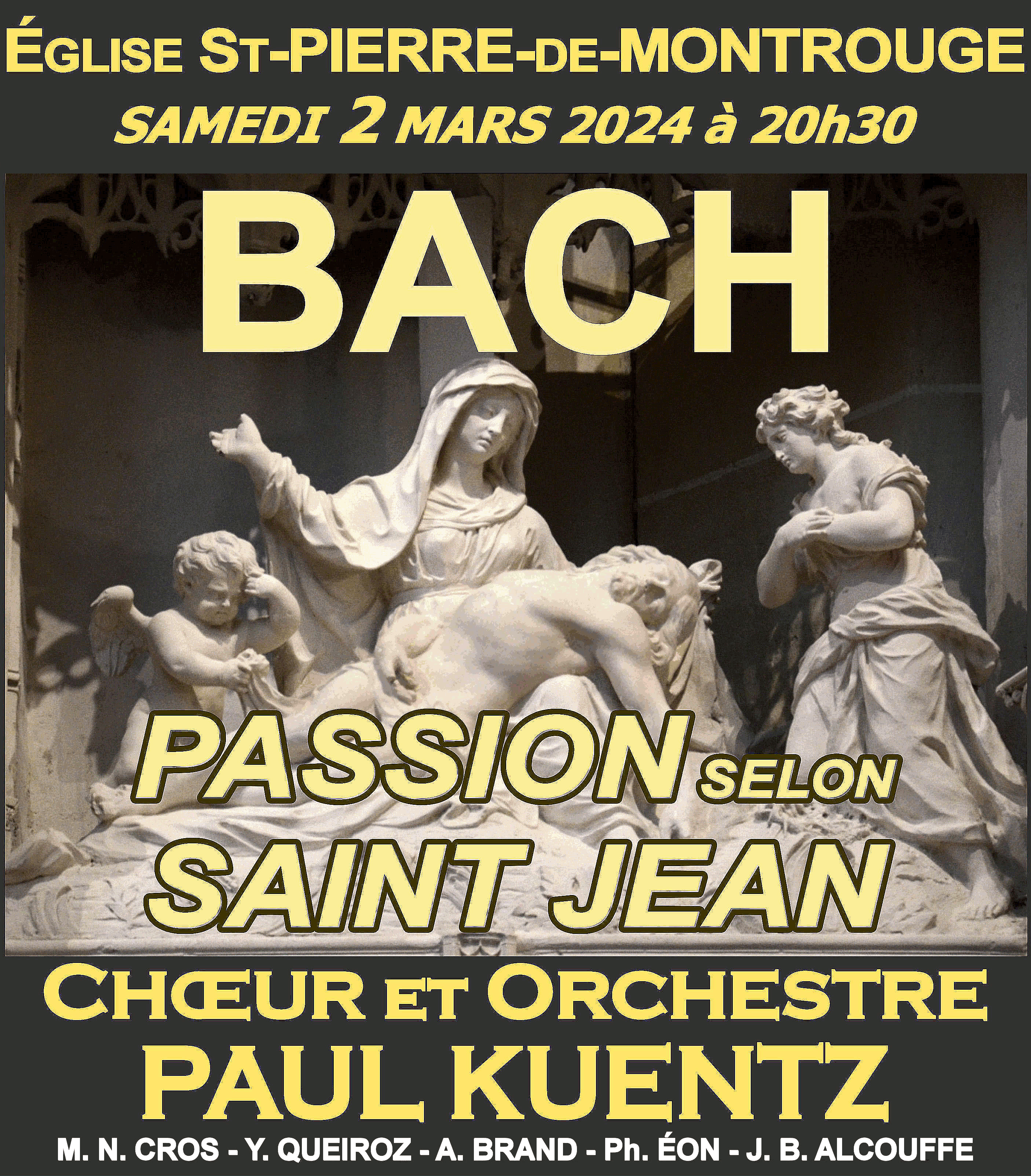 Passion selon saint Jean de Bach à Saint-Pierre-de-Montrouge