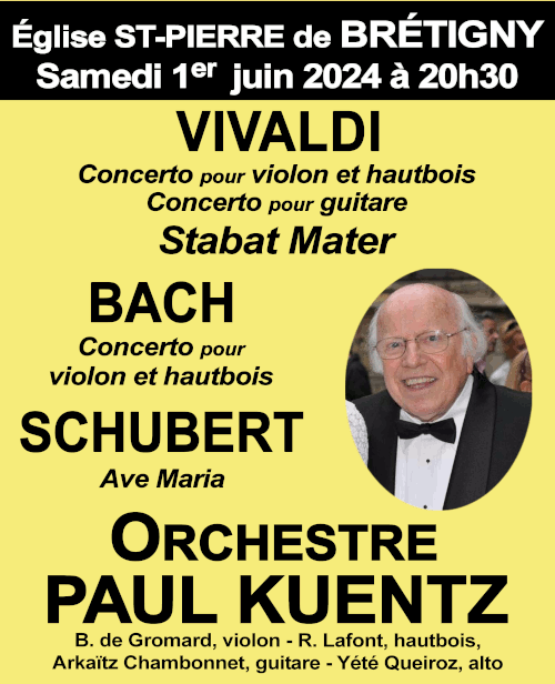 Bach, Vivaldi et Schubert à Brétigny-sur-Orge
