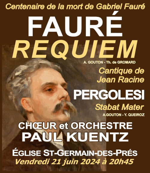Fauré et Pergolesi à Saint-Germain-des-Prés
