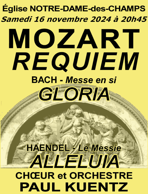 Mozart, Bach et Hændel à Notre-Dame-des-Champs