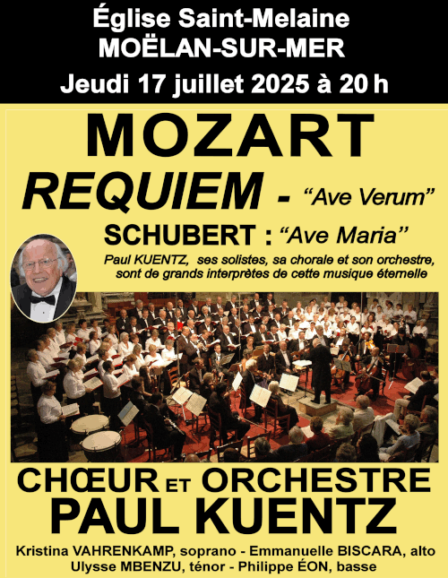 Le Requiem de Mozart à Moëlan-sur-Mer