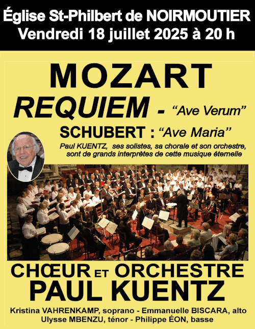 Le Requiem de Mozart à Noirmoutier-en-l'Île