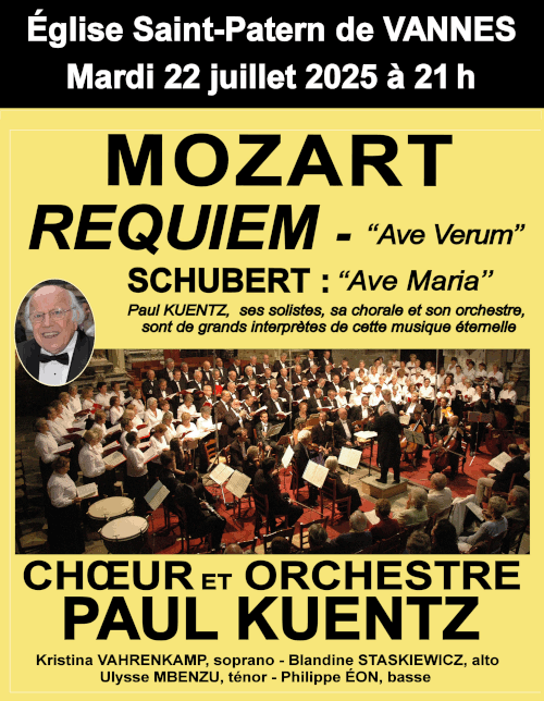 Le Requiem de Mozart à Vannes