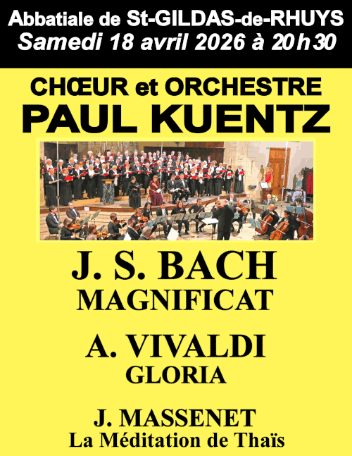 Bach, Vivaldi et Massenet à Saint-Gildas-de-Rhuys