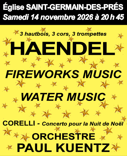 Rome et Londres&nbsp;: H&aelig;ndel et Corelli à Saint-Germain-des-Prés